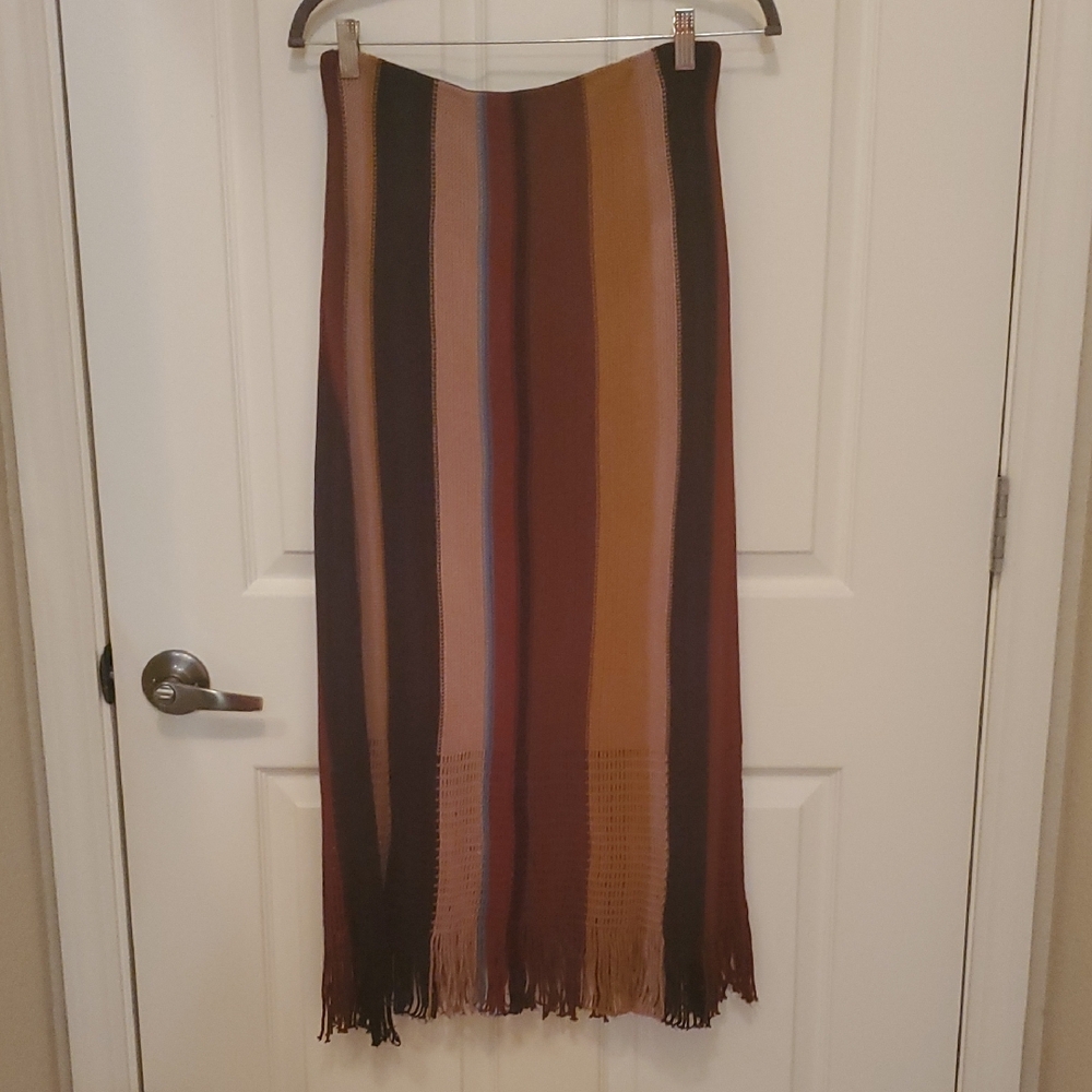 Striped Multicolor Maxi Skirt